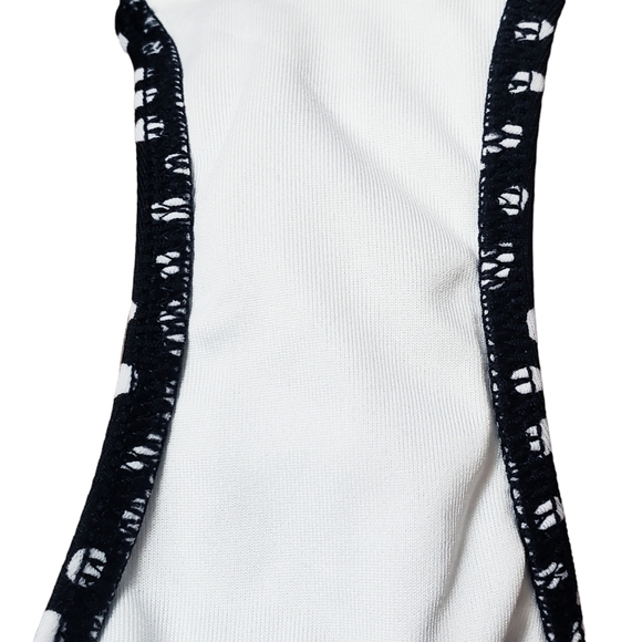 Victoria's Secret Black White Spotted Knockout Swimsuit Bikini Bottom Size S - Picture 3 of 4
